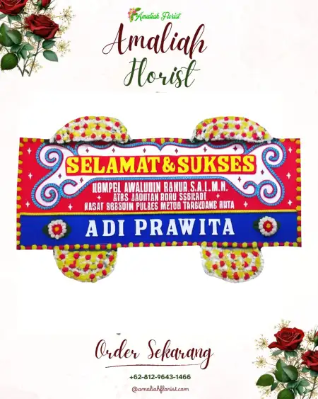 Papan Bunga Ucapan Selamat Tikung