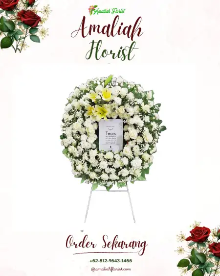 Krans Bunga Duka Tikung